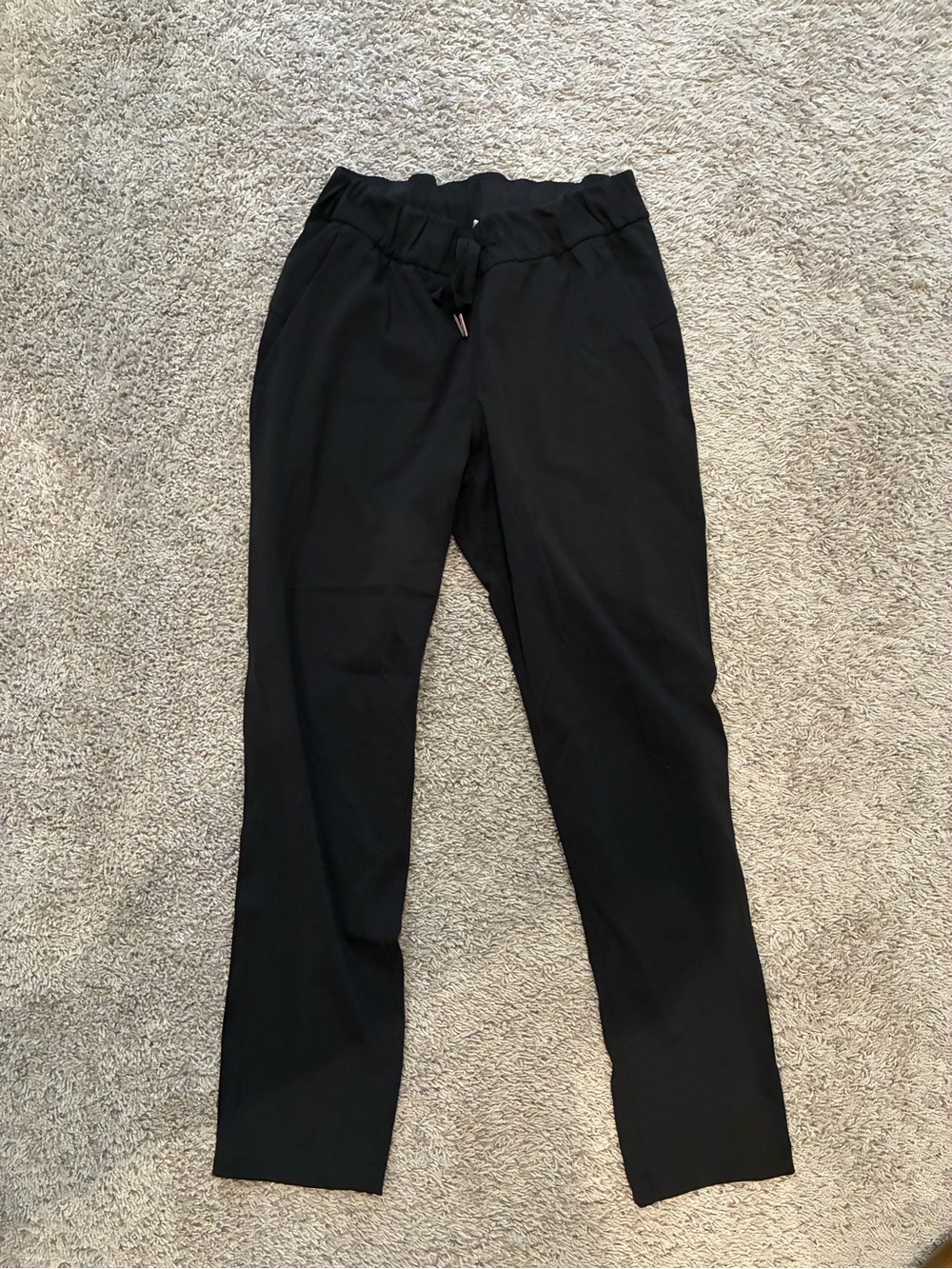 lululemon athletica Black Straight-Leg Pull-On Pants